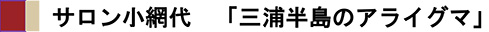 サロン小網代　「三浦半島のアライグマ」