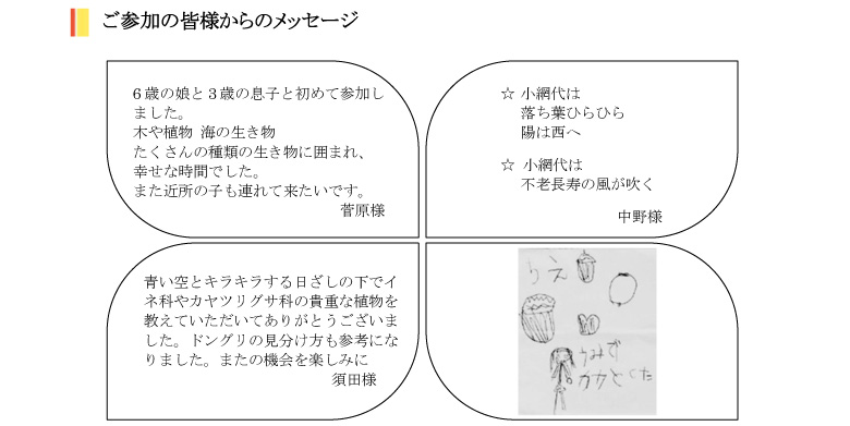 小網代の森と干潟を守る会,ひとこと